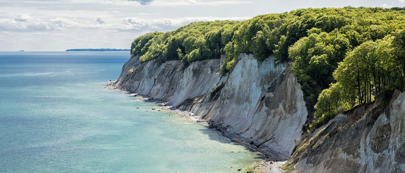 Kreidefelsen auf Rügen in Deutschland